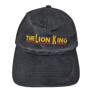 Lion King Broadway Men's Slideback Hat Black Adjustable Embroidered Logo VIP
